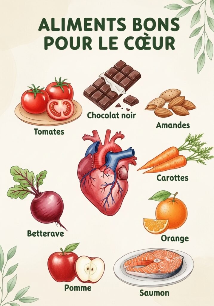 les aliments pour cœur